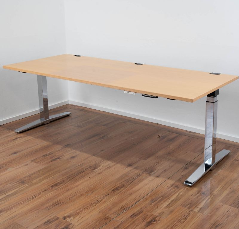 Schreibtisch elekt. Höhenverstellbar 90x200 cm