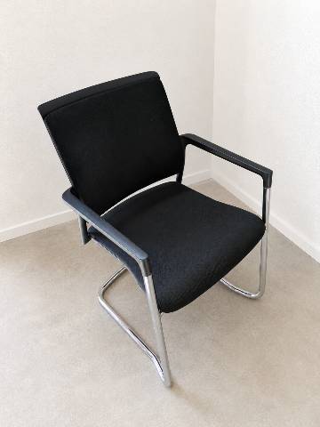 [Klöber_mer56_Schwarz] Konferenzstuhl 58x57x84 cm